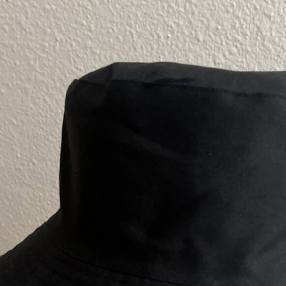 Womens Shein Black White Reversible Bucket Hat (Single Hat) Cap 90s Summer Beach - Picture 6 of 8